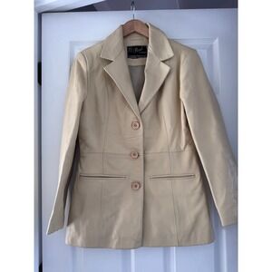 Vintage 90s Womens Genuine Leather Jacket